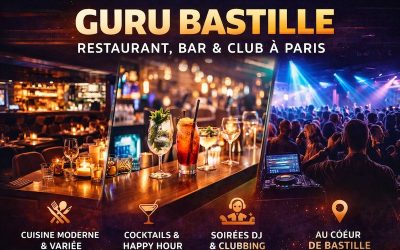 Guru Bastille : restaurant, bar et club au cœur de la nuit parisienne