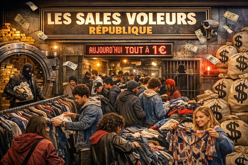 Les Sales Voleurs République : la friperie parisienne où les prix chutent chaque jour