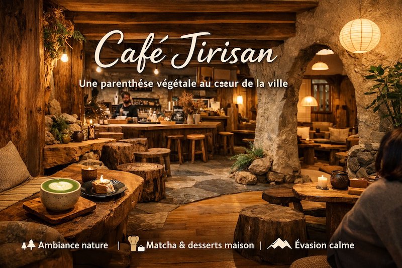 Café Jirisan : une parenthèse végétale au cœur de la ville