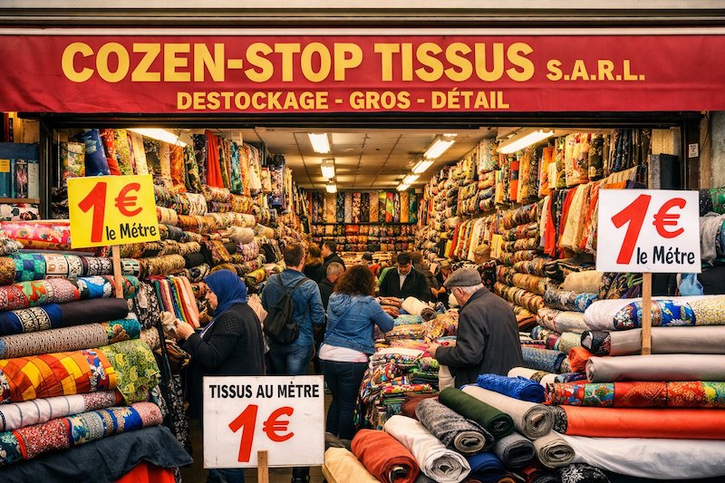 Cozen-Stop Tissus SARL : une adresse emblématique du tissu à petit prix